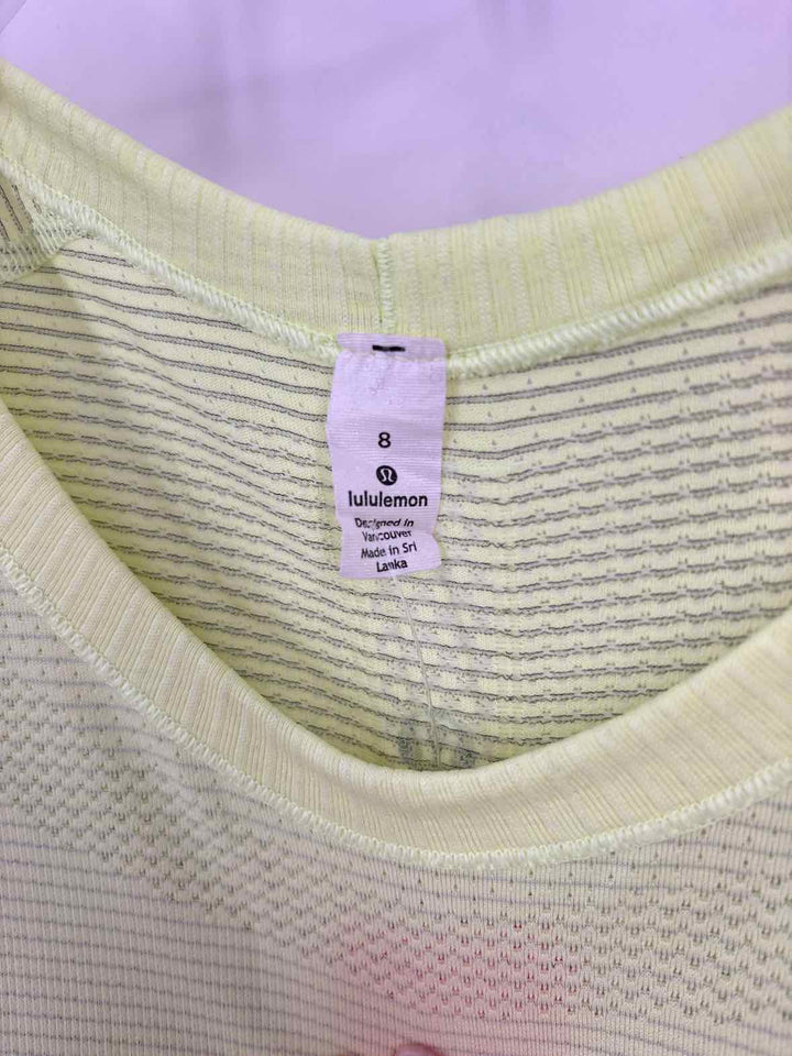 Size 8 Lululemon Yellow Shirt