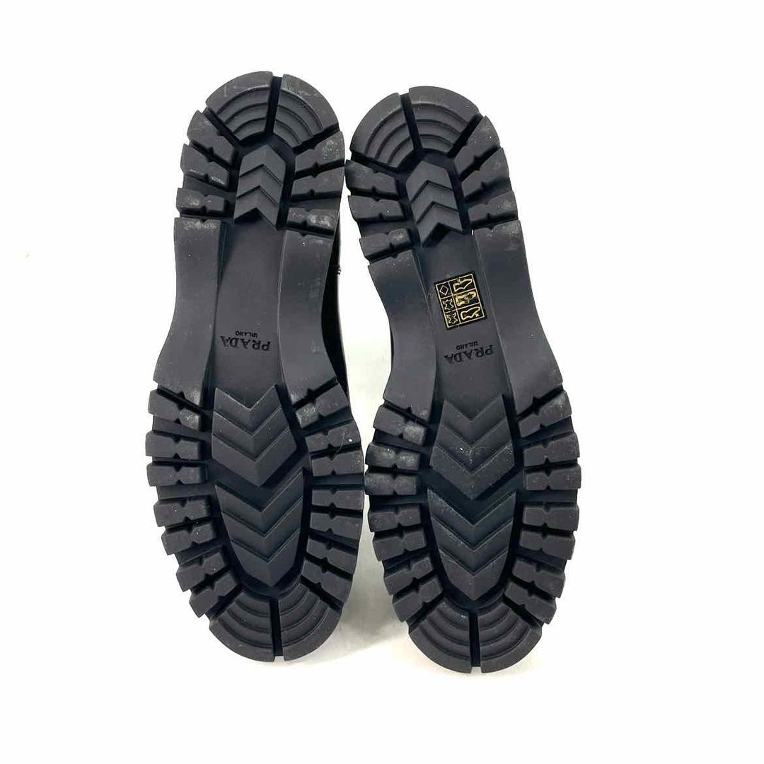 Shoe Size 38.5 PRADA Black Leather Luxury - Boots