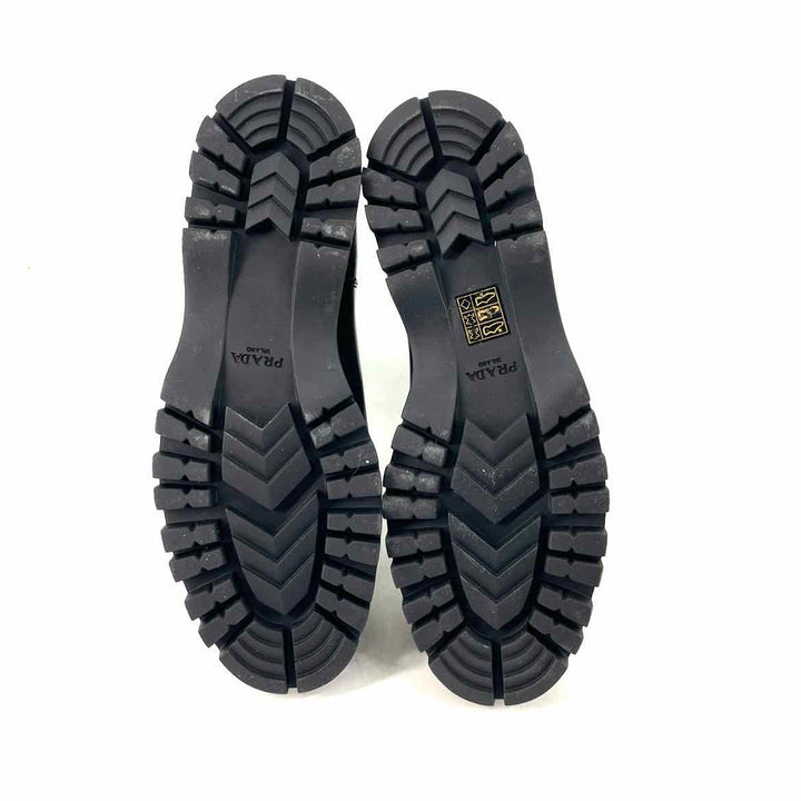 Shoe Size 38.5 PRADA Black Leather Luxury - Boots