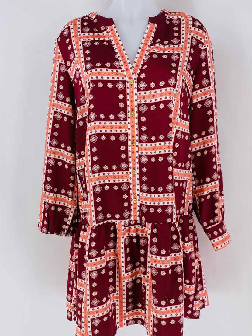 Size M LOFT Wine Dress