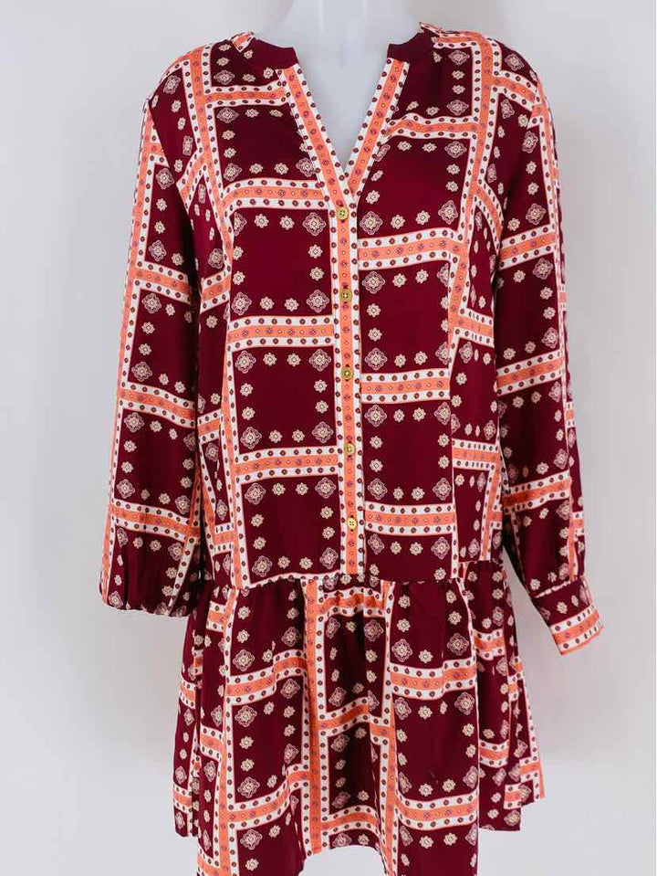Size M LOFT Wine Dress