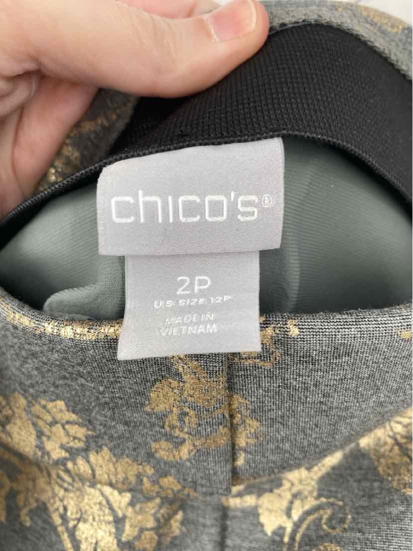 Size 12P Chico's Gray Pants