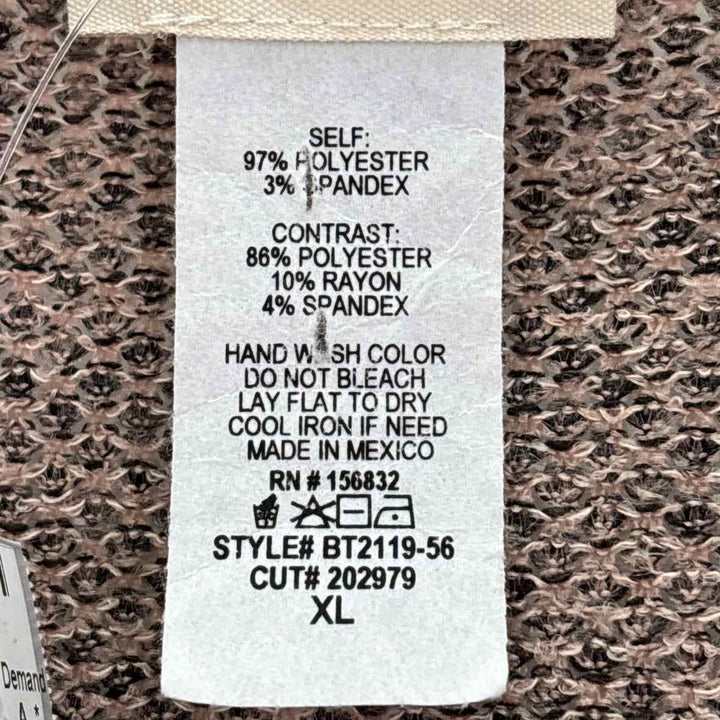 Size XL BIBI Brown Knit Shirt