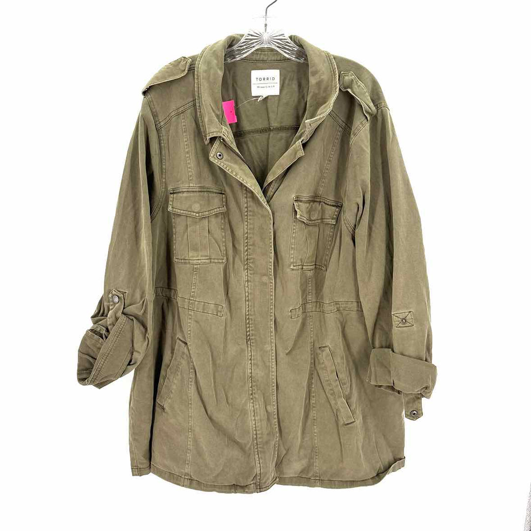 Size 4 Torrid Olive Jacket