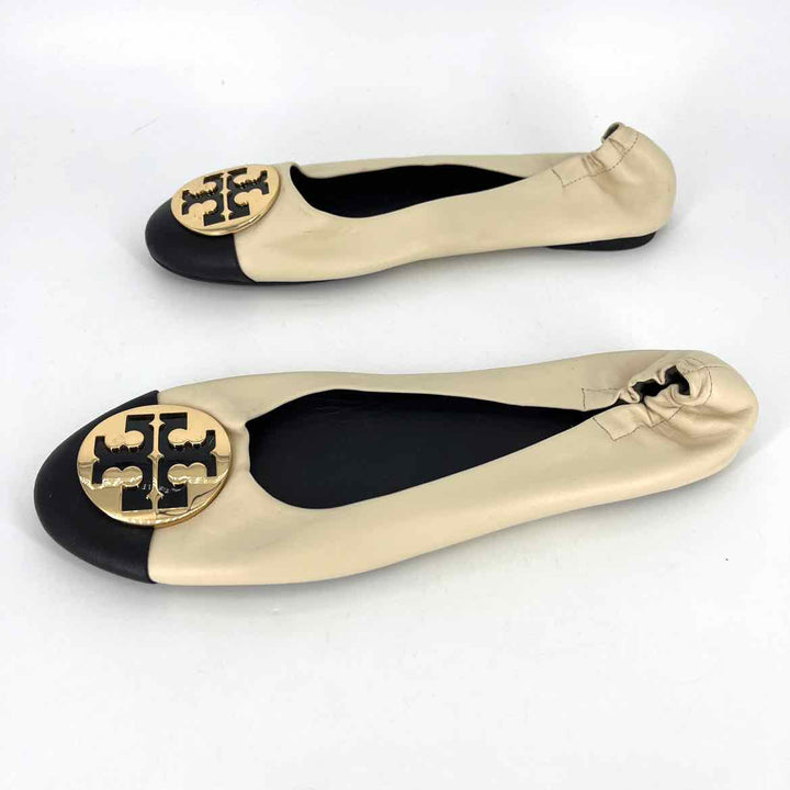 Shoe Size 9.5 Tory Burch Beige Flats