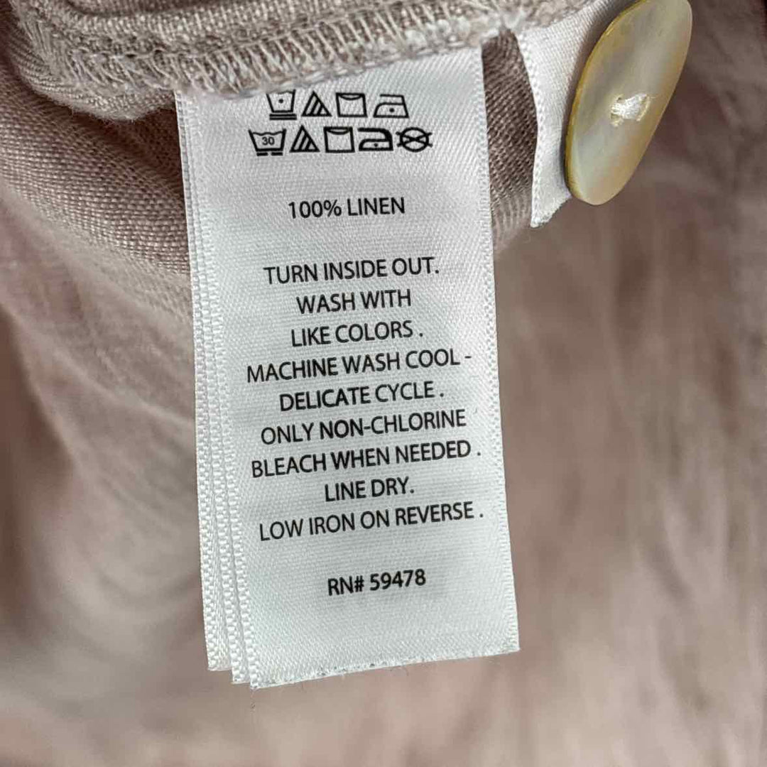 Size 1X Anthropologie Tan Linen Shirt