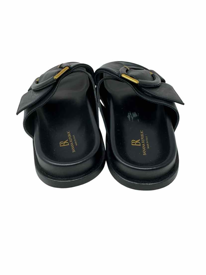 Shoe Size 9.5 Banana Republic Black Leather Sandals