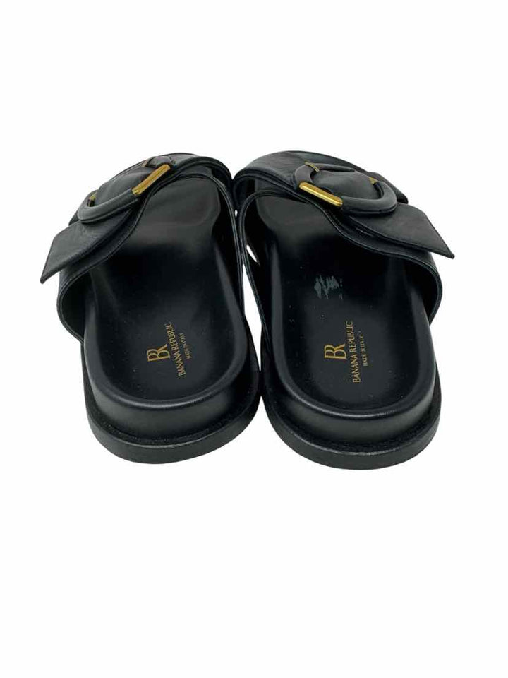 Shoe Size 9.5 Banana Republic Black Leather Sandals