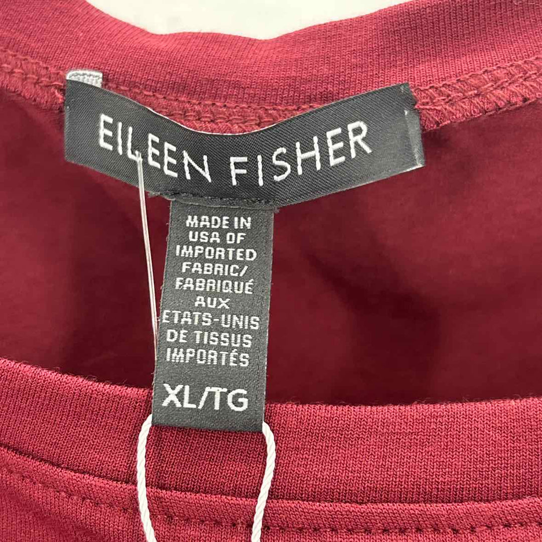 Size XL Eileen Fisher Burgundy Dress