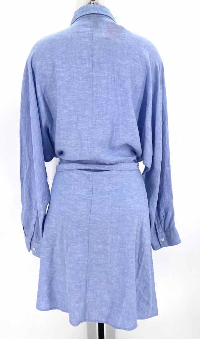 Size L Banana Republic Blue Linen Dress