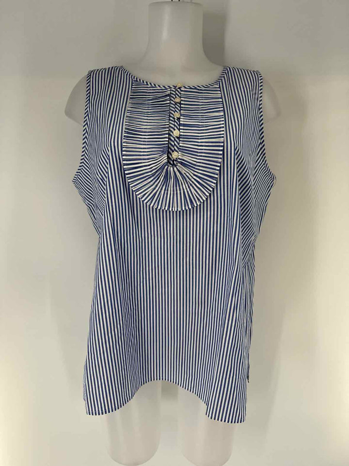 Size L Talbots Blue Print Shirt