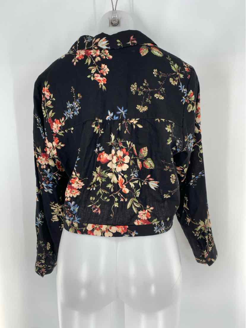 Size M Pilcro & the Letterpress Black Shirt