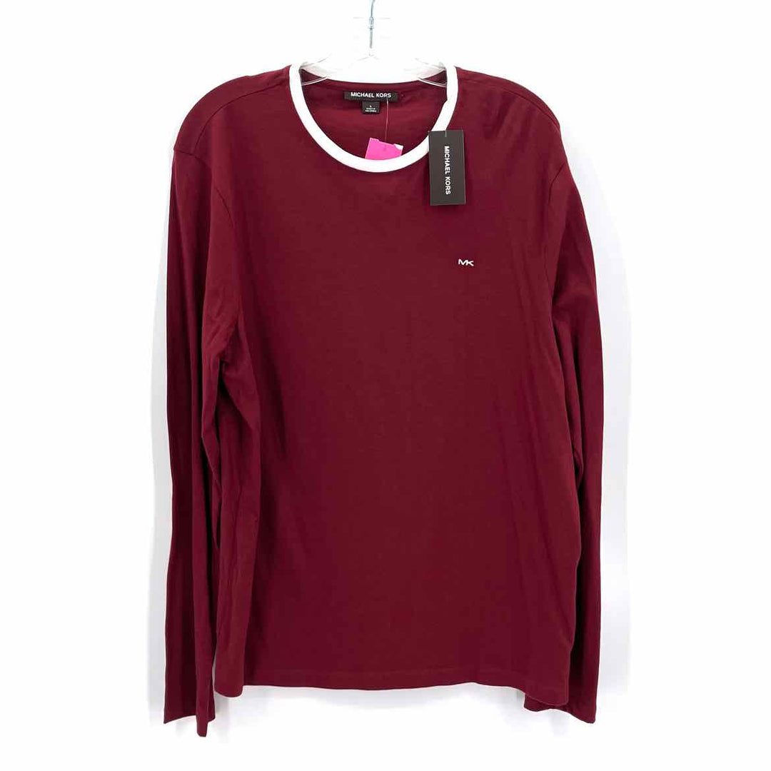 Size L Michael Kors Burgundy Shirt
