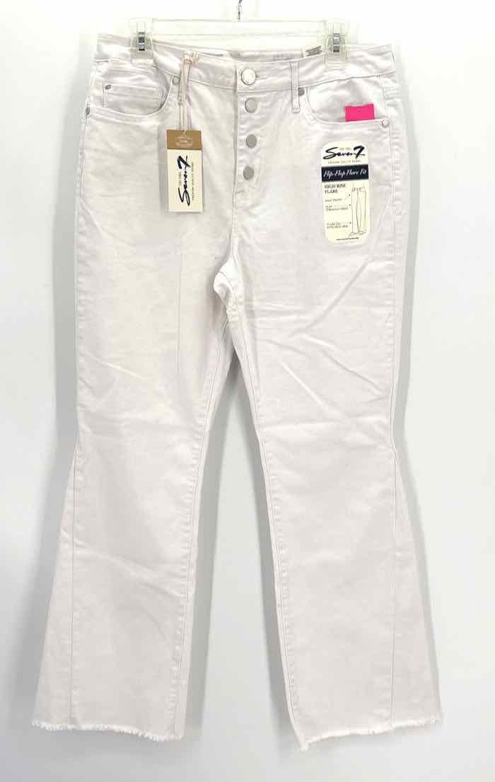 Size 12 SEVEN White Denim Jeans