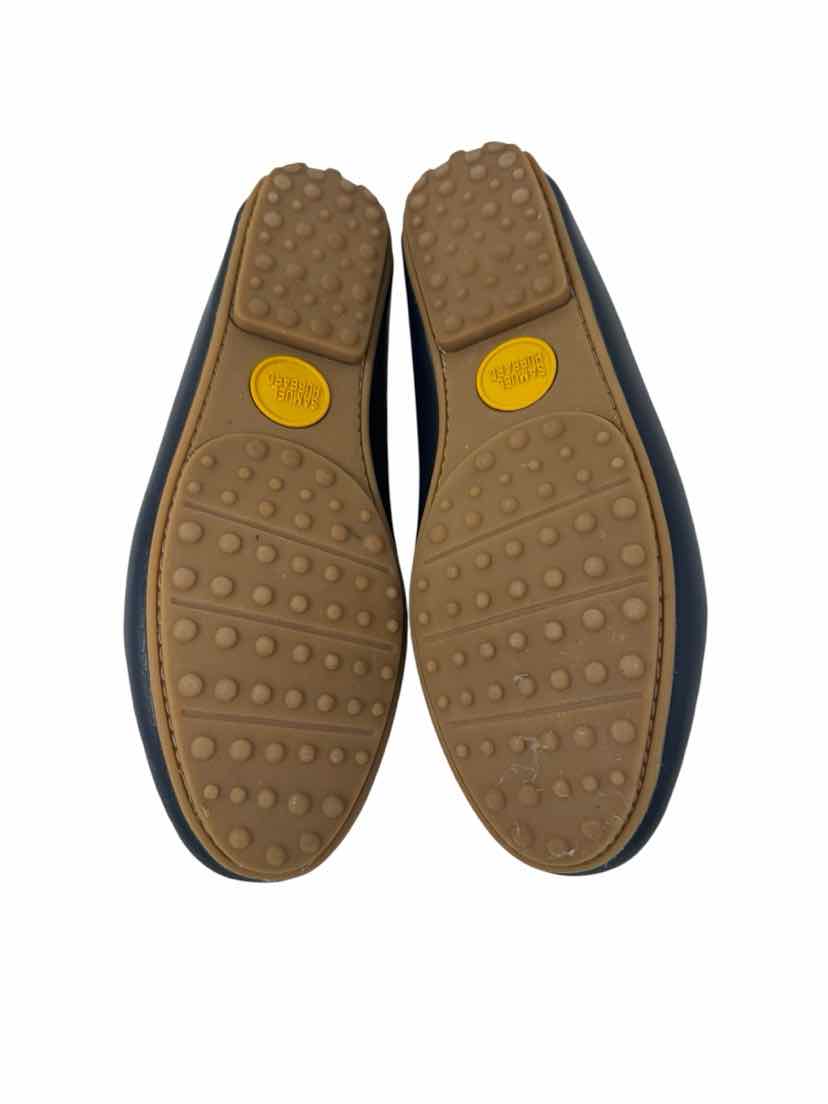 Shoe Size 7 Navy Leather Loafers