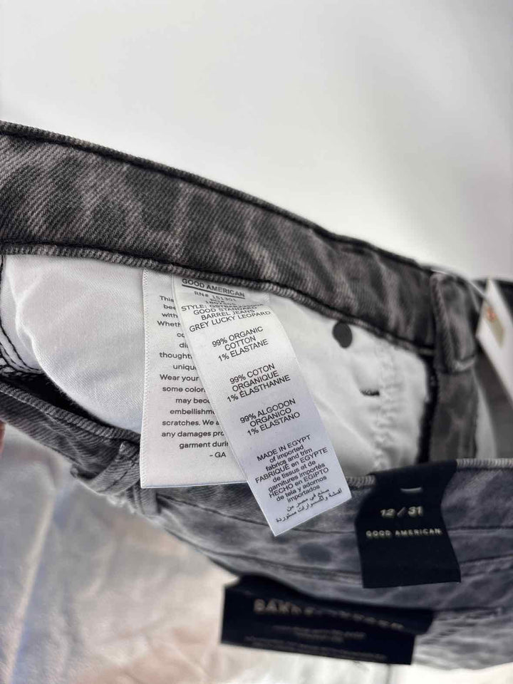 Size 12 GOOD AMERICAN Gray Pants