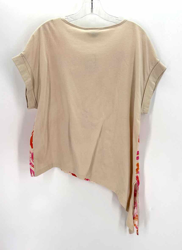 Size L TAN PRINT Shirt