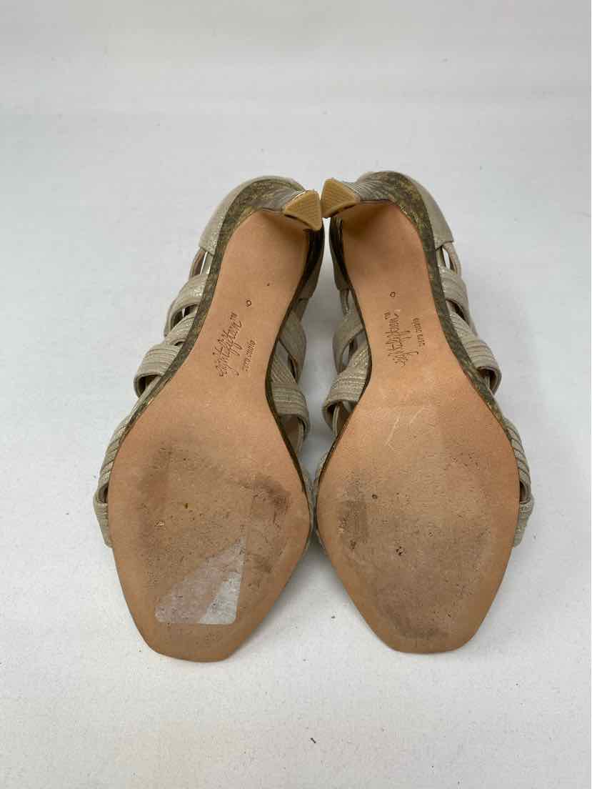 Shoe Size 6 Gold Leather Sandals