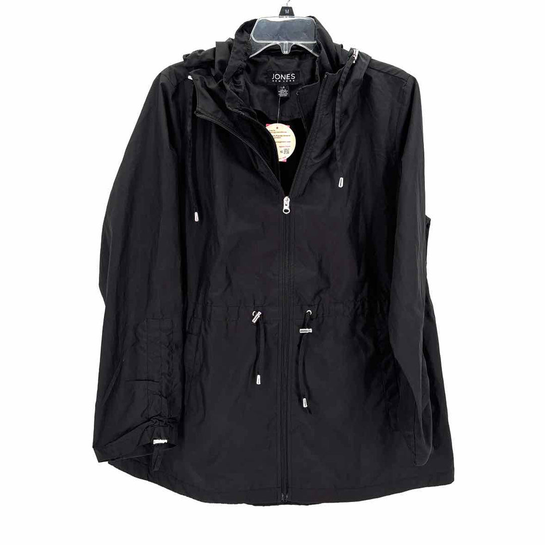 Size L Jones New York Black Nylon Jacket