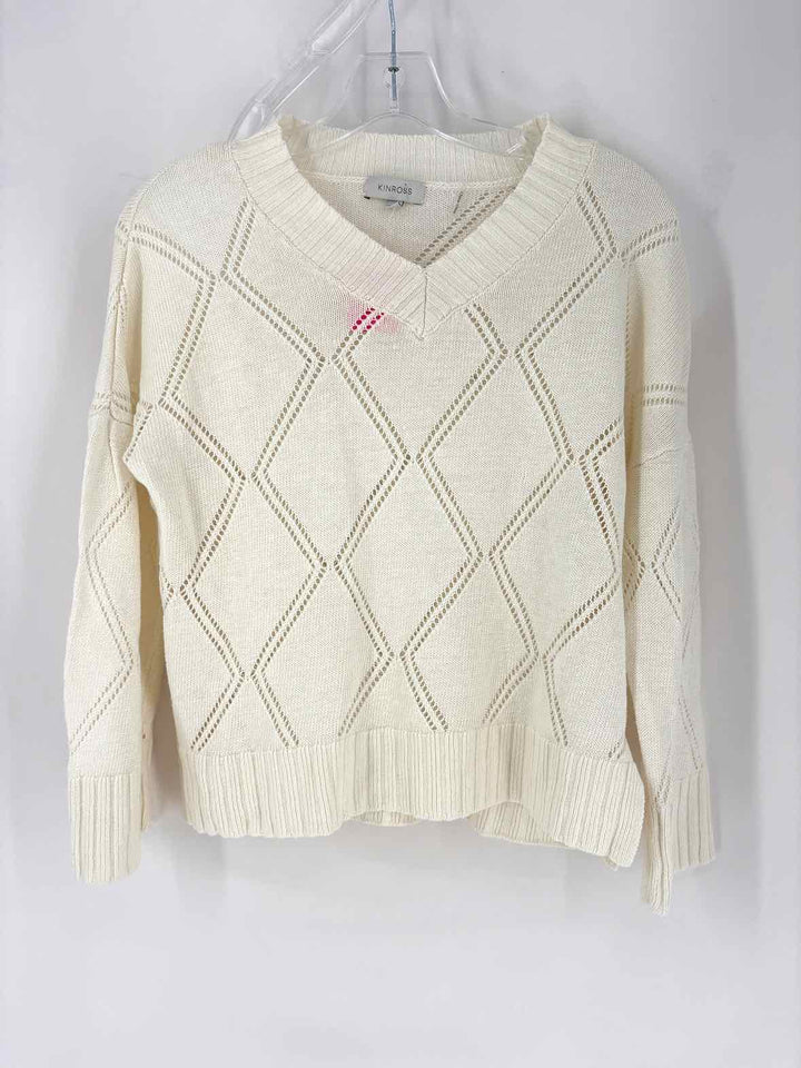 Size XS KINROSS Cream Sweater