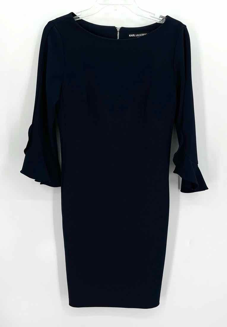 Size 2 KARL LAGERFELD Navy Dress