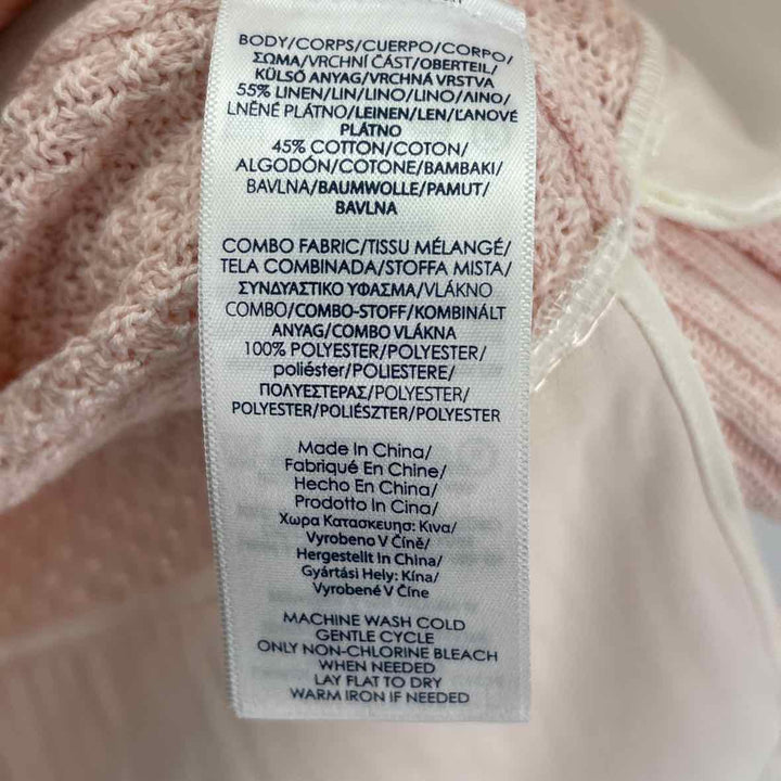 Size 2X CHAPS Pale Pink Knit Sweater
