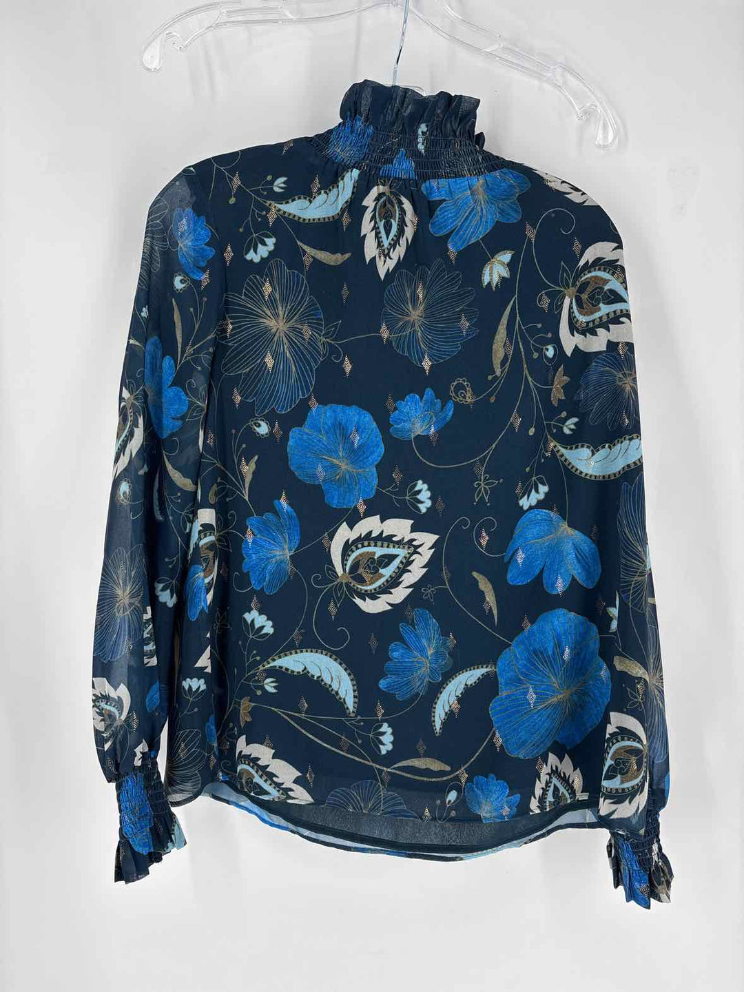 Size M TUCKERNUCK Navy Print Shirt