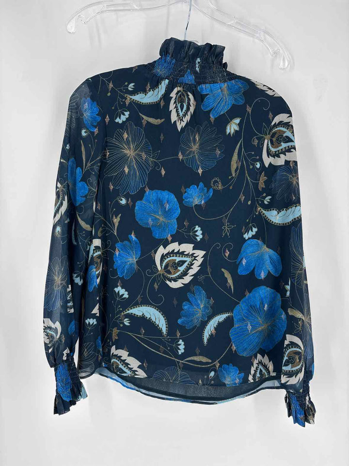 Size M TUCKERNUCK Navy Print Shirt