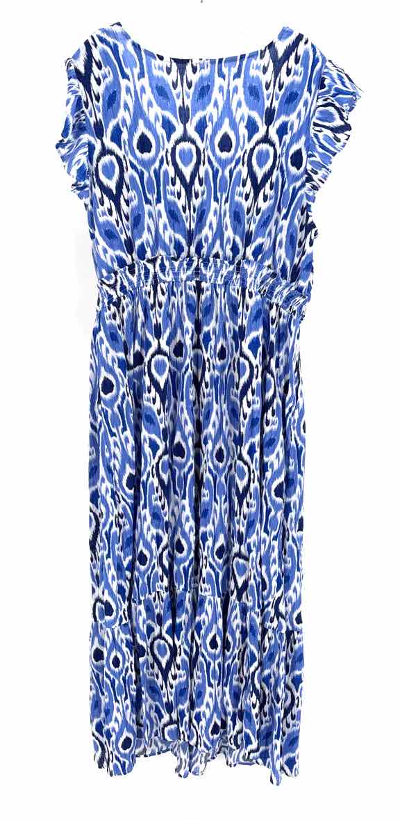 Size XL LOFT Blue Print Dress