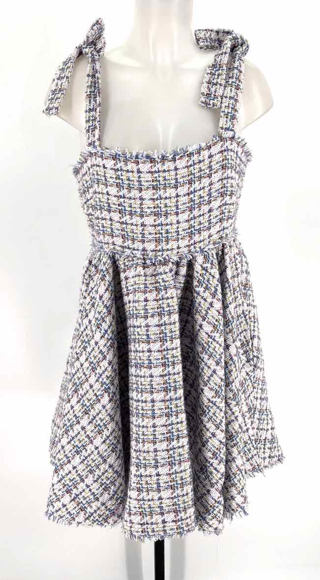 Size 8 LIKELY Multi-Color Knit Tweed Dress