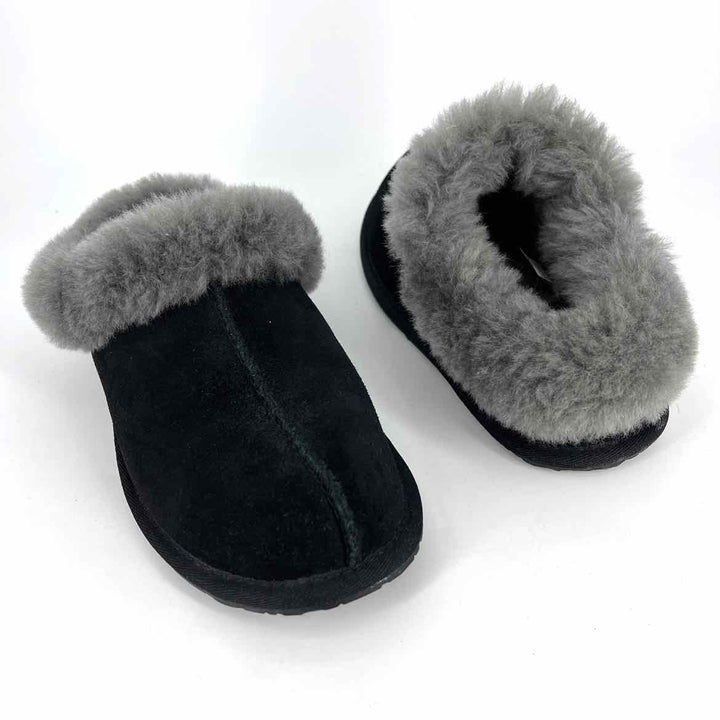 Shoe Size 7 Ugg Black Suede Slippers