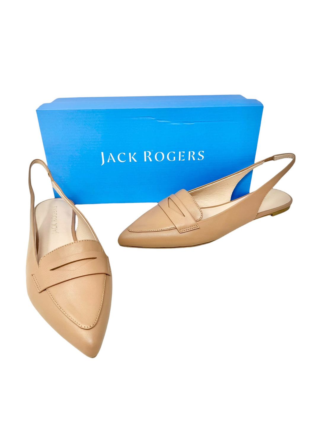 Shoe Size 9 Jack Rogers Tan Leather Flats