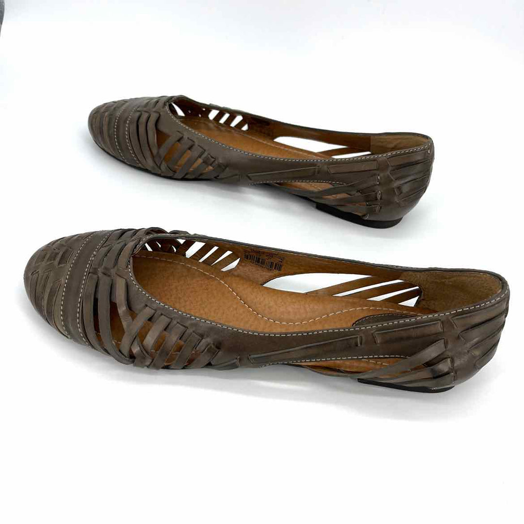 Shoe Size 9.5 Fossil Tan Leather Flats