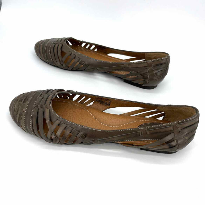 Shoe Size 9.5 Fossil Tan Leather Flats