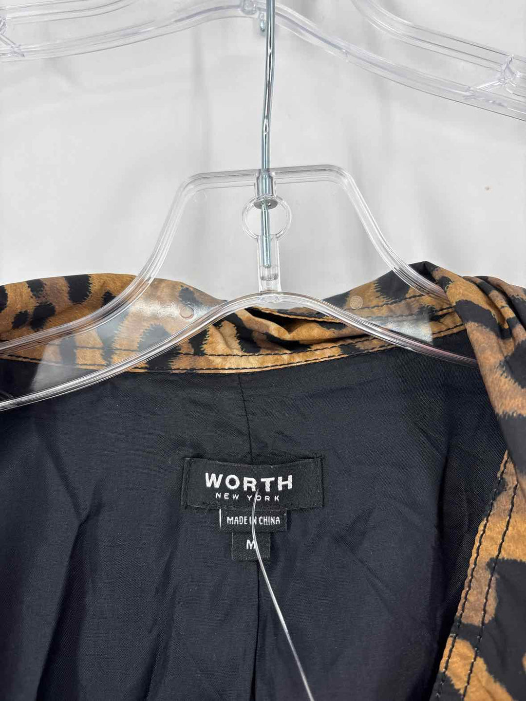 Size M WORTH Brown Print Jacket