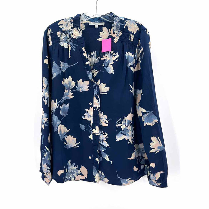 Size L DANIEL RAINN Navy Print Shirt