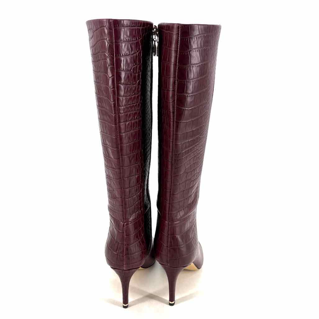 Shoe Size 8 White House Black Market Red Faux Leather Boots