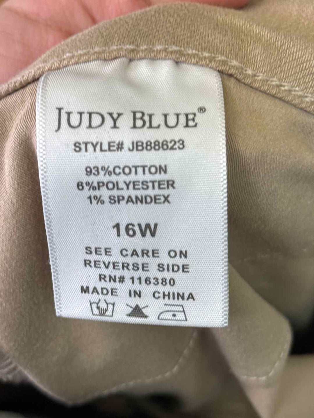 Size 16 JUDY BLUE Tan Pants Suit