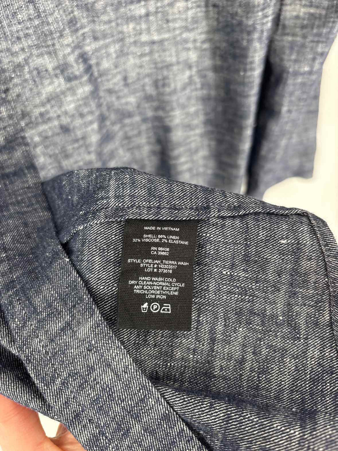 Size S THEORY Navy Shirt