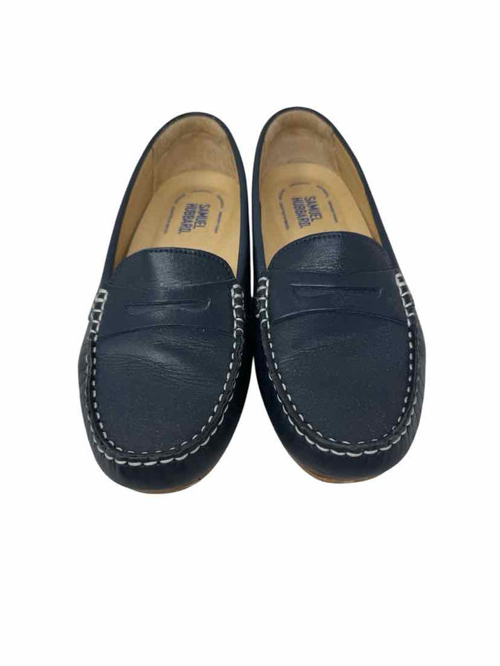 Shoe Size 7 Navy Leather Loafers