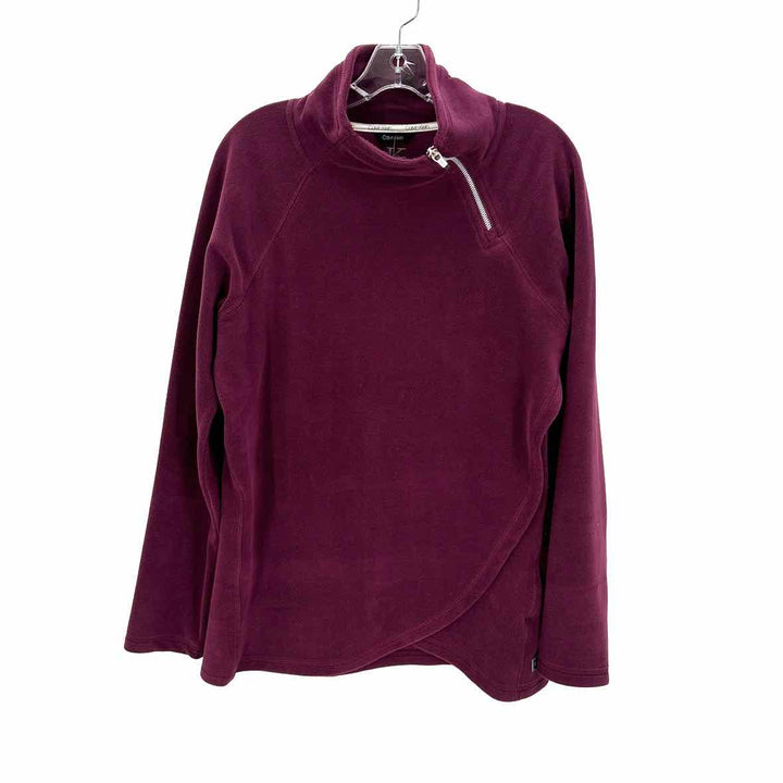 Size M Calvin Klein Plum Fleece Jacket