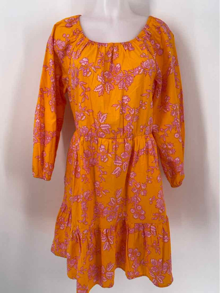 Size 10 J Crew Orange Dress
