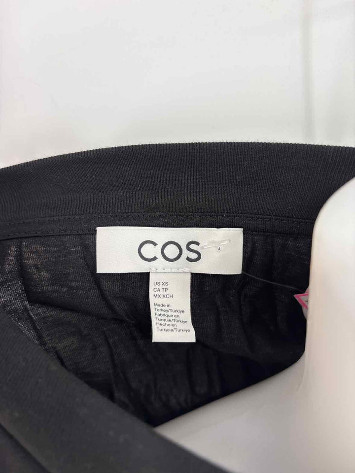Size XS COS Black Cotton Shirt