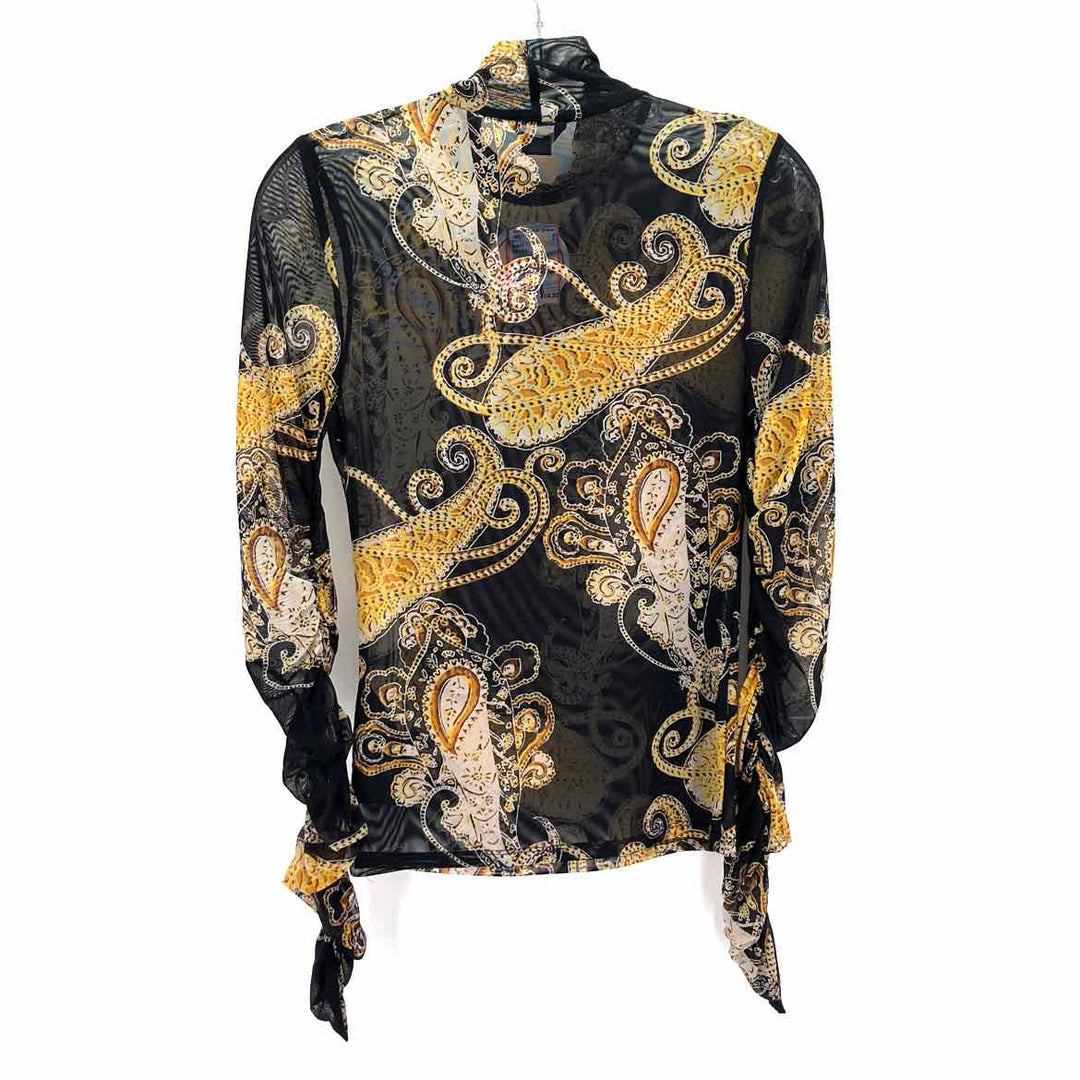 Size S GUESS Black Print Shirt