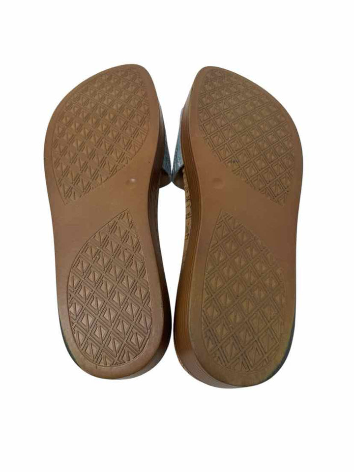 Shoe Size 8.5 DONALD PLINER Blue Leather Sandals