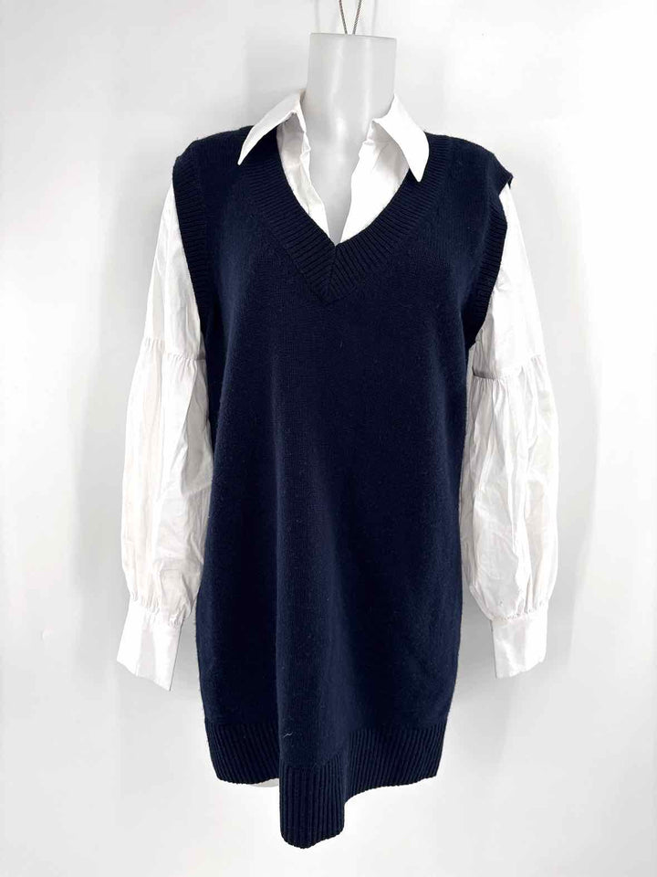 Size M CINQ DE SEPT Navy Dress