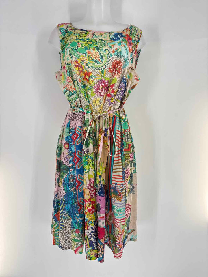 Size L Johnny Was Multi-Color Dress
