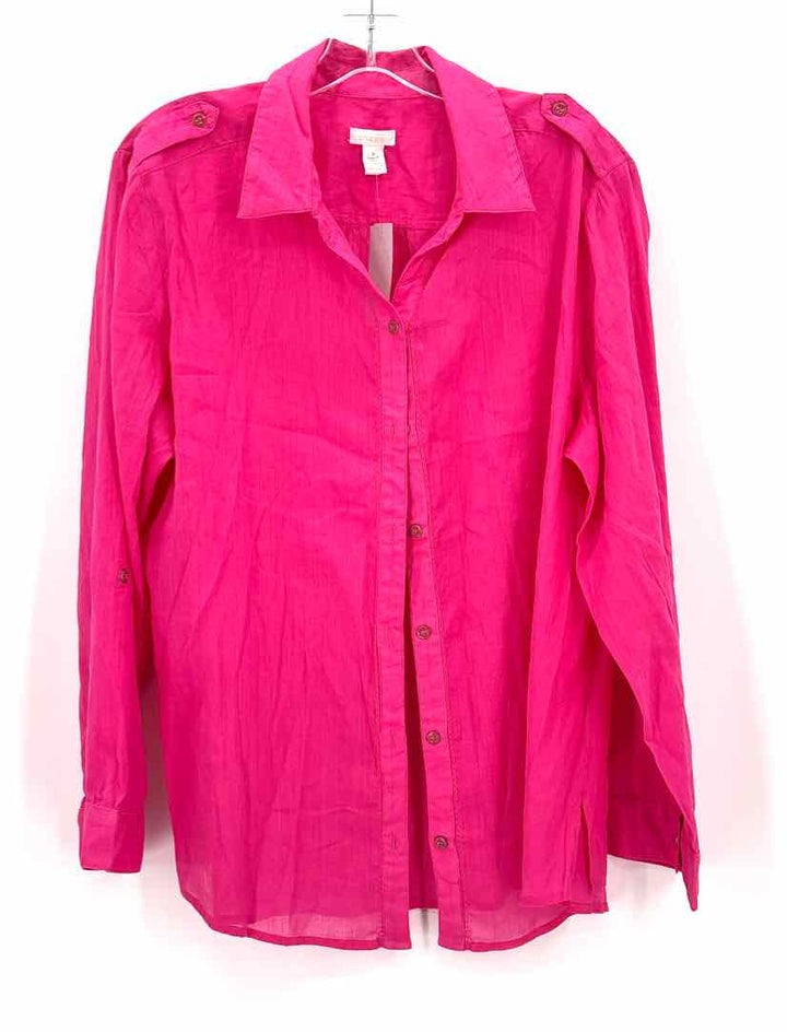 Size 3 Chico's Hot Pink Cotton Shirt