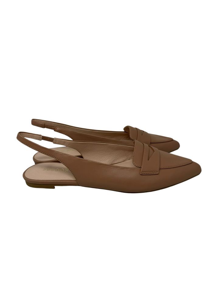 Shoe Size 9 Jack Rogers Tan Leather Flats