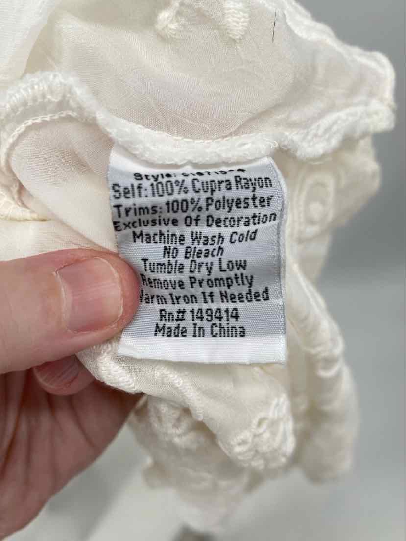 Size S Johnny Was Cream Shirt